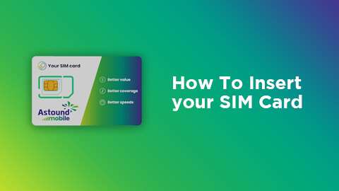 How to Insert your SIM Card video screen