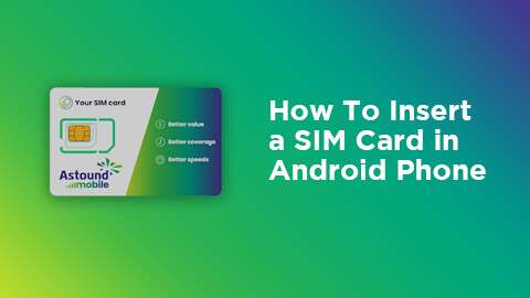 How to Insert a SIM Card in an Android phone video screen