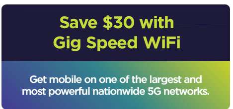 Save $30 with Gig Speed WiFi