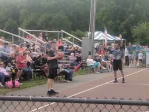 mens outdoor basketball game