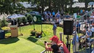 rolex clock on golf course