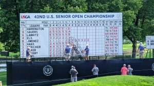 score board for golf championship