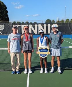 tennis finalists and their coaches
