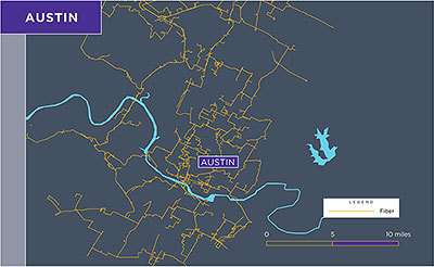 Astound service area Austin map