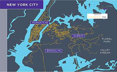 Astound service area New York City map