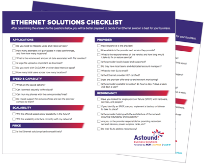 Astound Business ethernet network design checklist