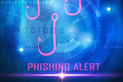 Astound phishing alert background