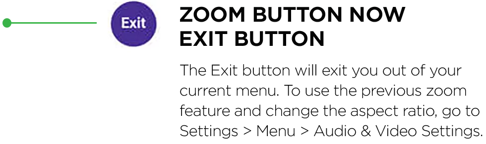 Zoom Button Now Exit Button