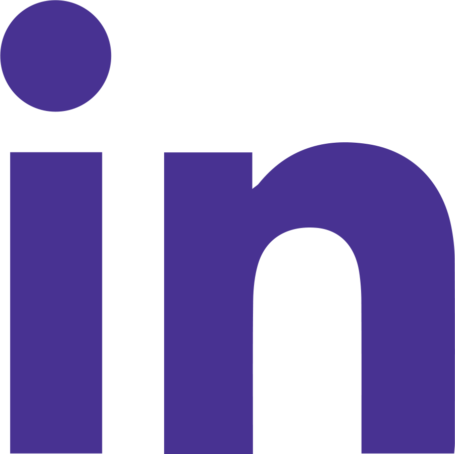 purple linkedin logo