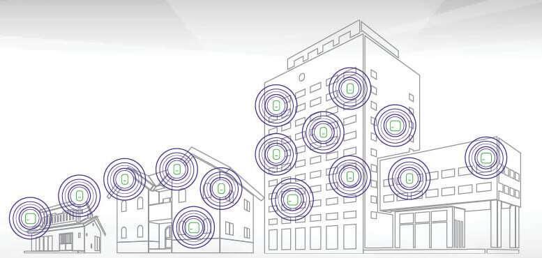 graphic of buildings