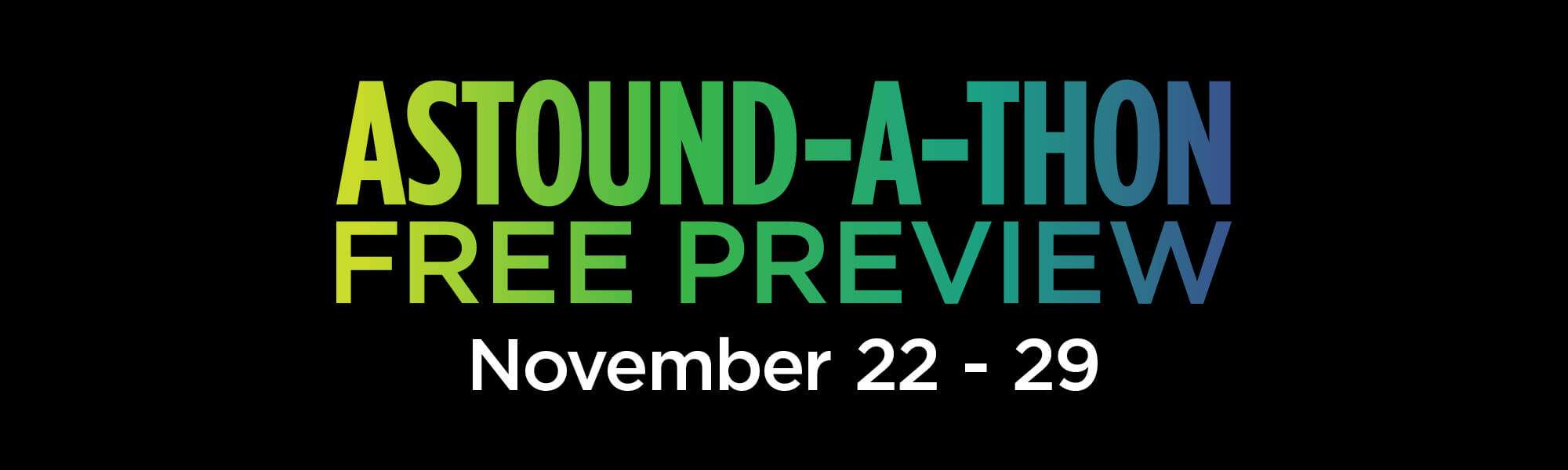 Astoundathon Nov 2022 banner