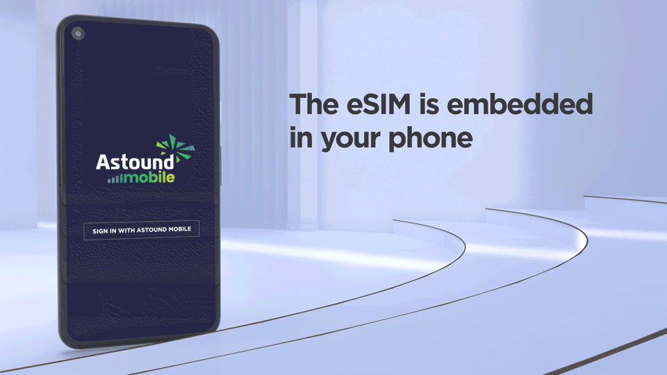 How to activate eSIM in your mobile phone animated preview