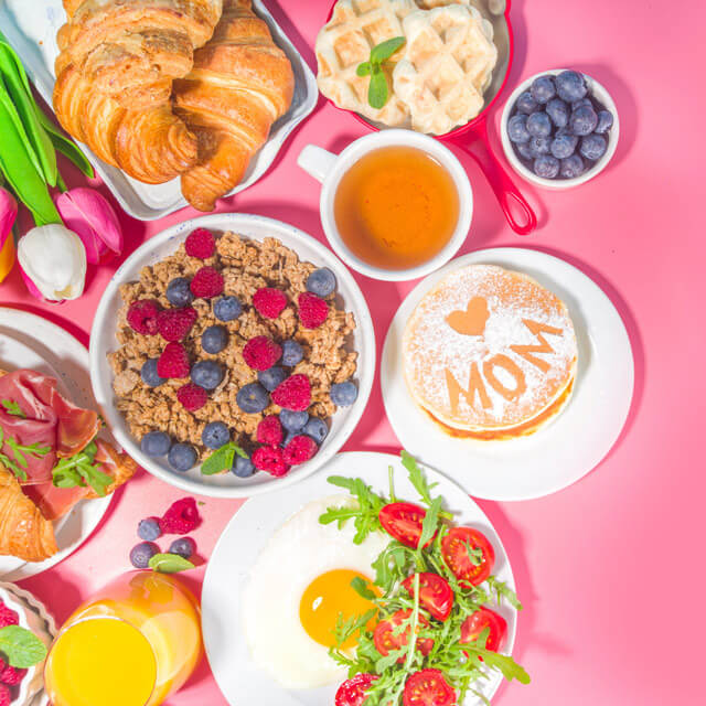 mothers day brunch spread