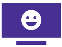 TV smiley face icon
