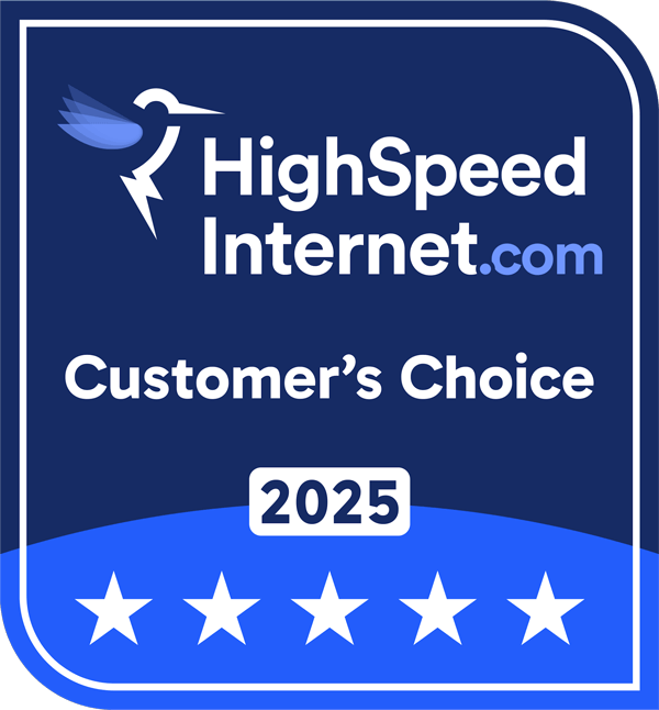 Astound Customer Choice Award by HighSpeedInternet.com