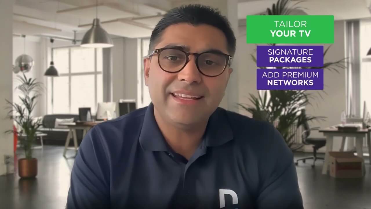 video cover screen for DIRECTV tailor your packages